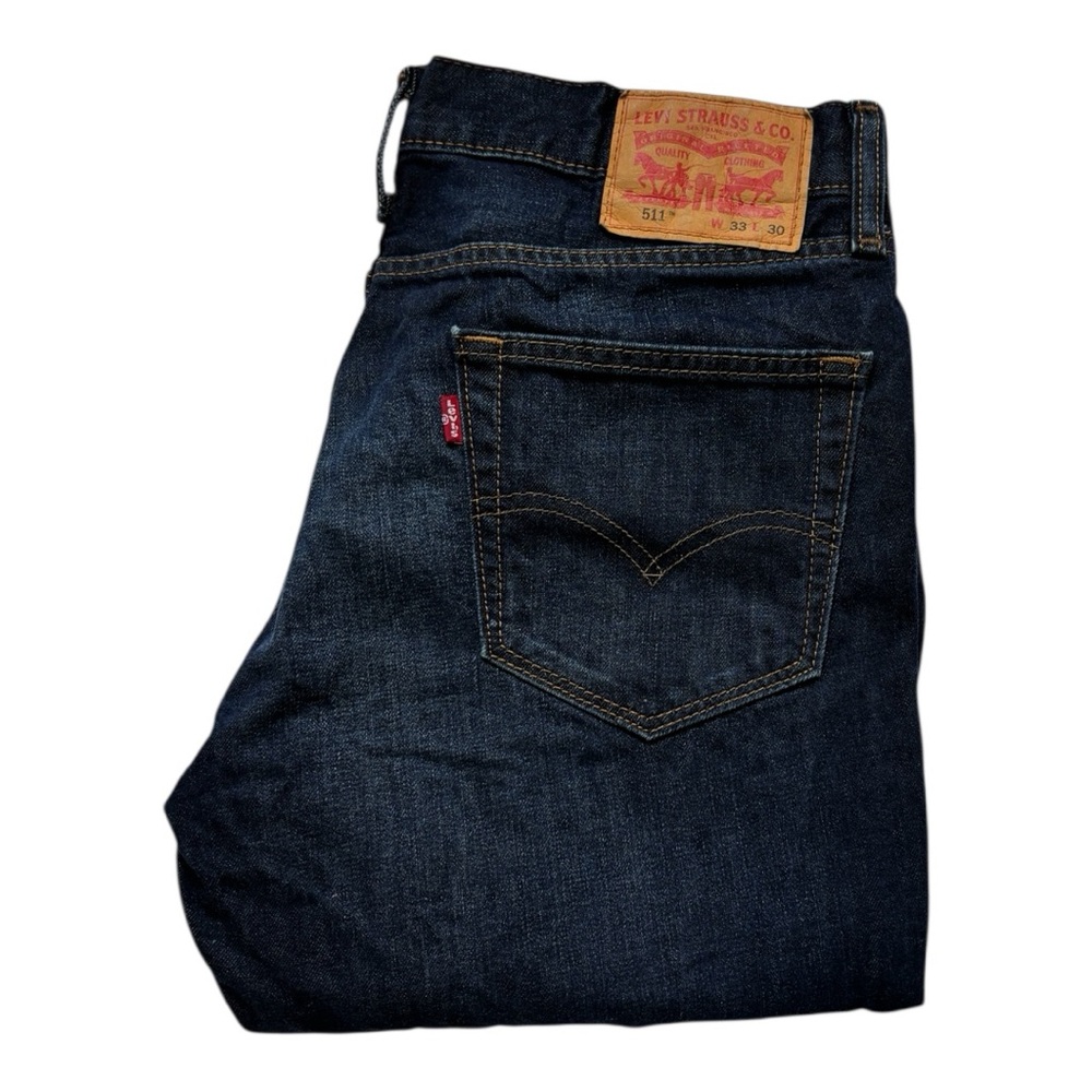 Levi's 511 Blue Slim Straight Jeans Classic Design 33x30